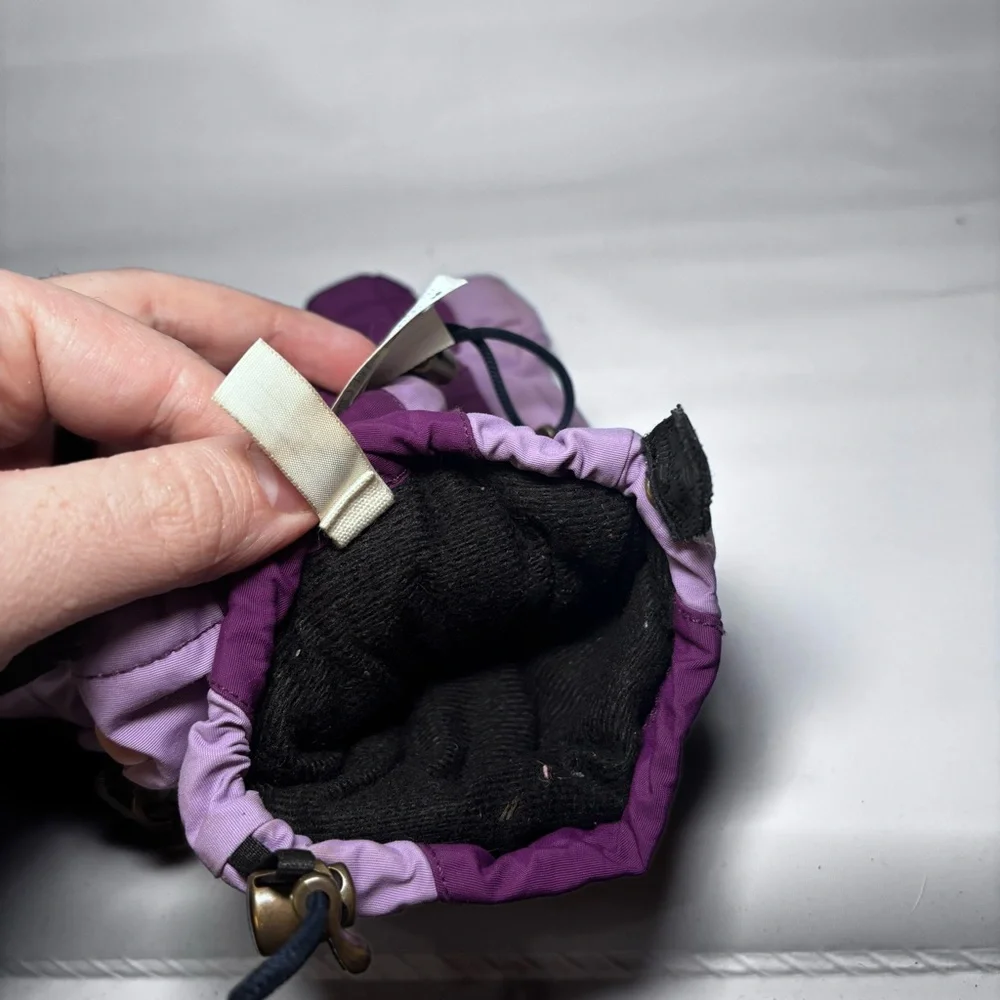 Girls Lands End Purple Lined Winter Gloves Youth LG